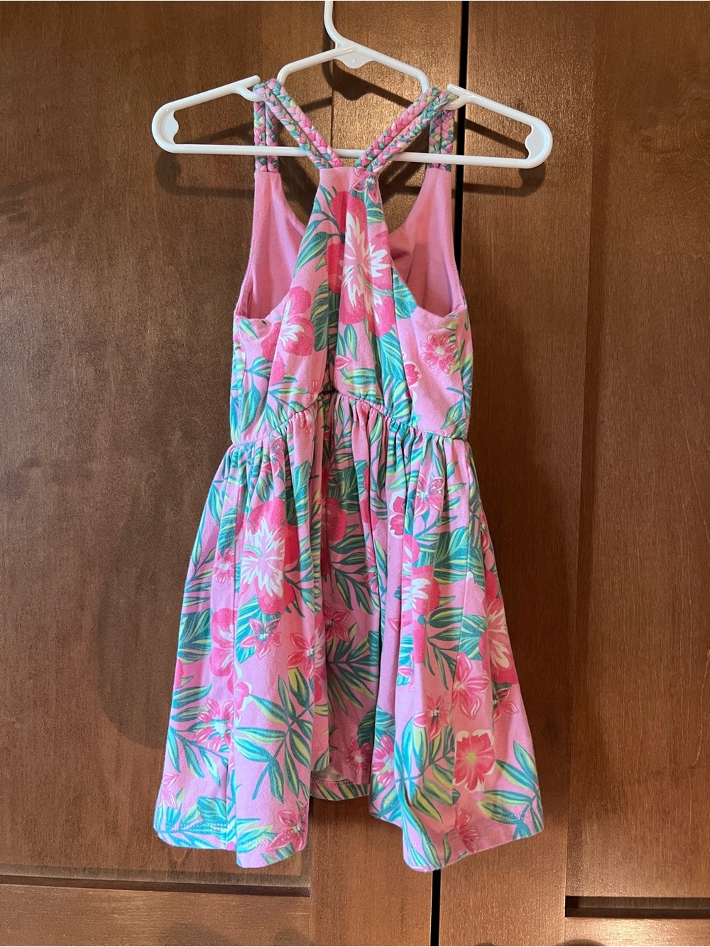Tommy Bahama Pink Floral Sundress with Crisscross Straps - Picture 3 of 3